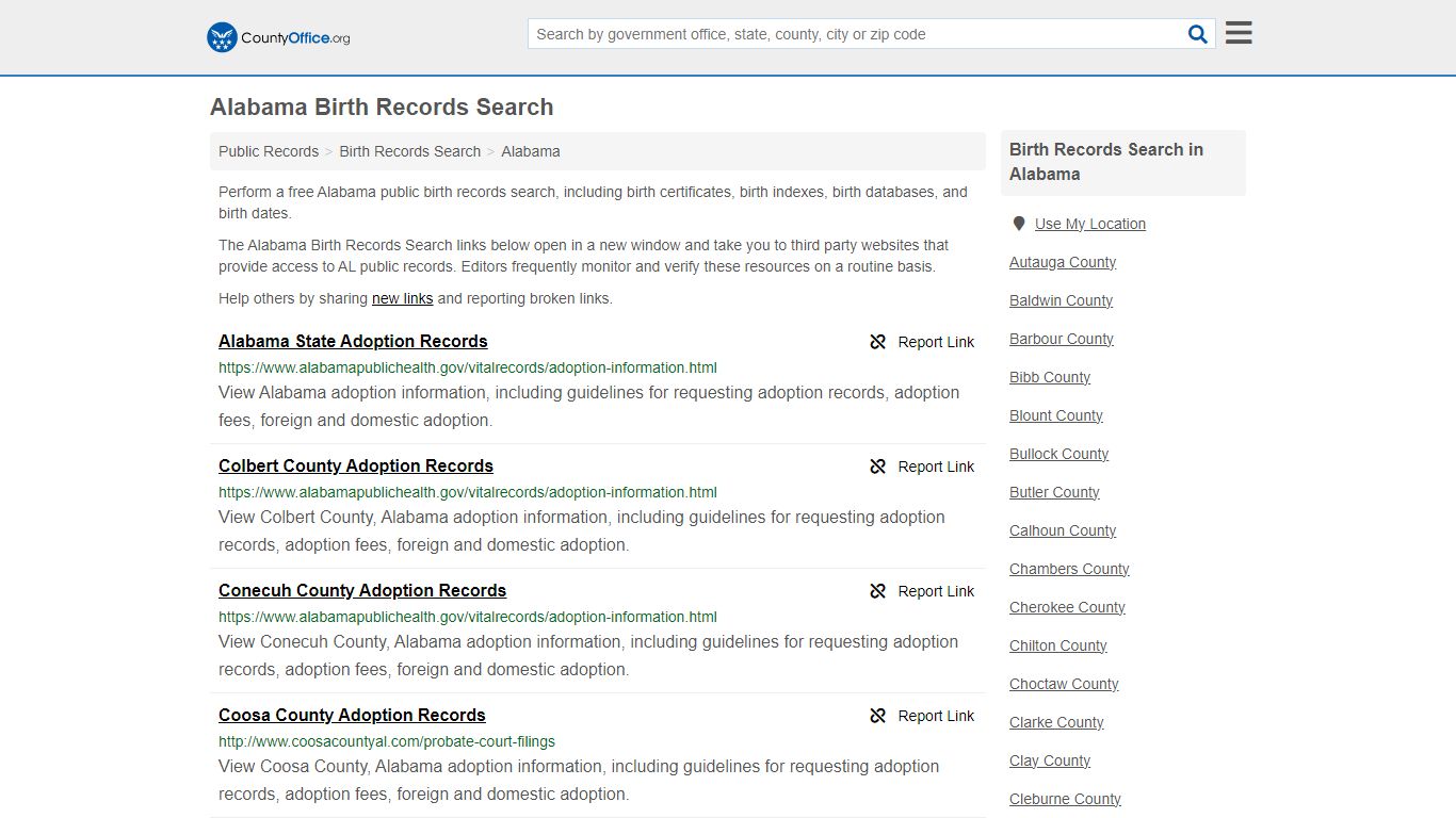 Birth Records Search - Alabama (Birth Certificates & Databases)